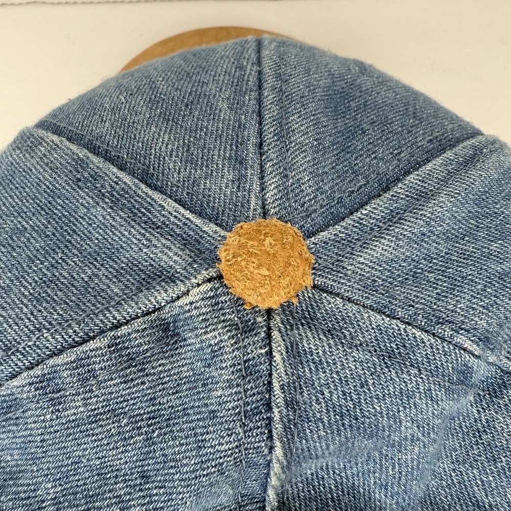 Vintage 90s Denim Cap Suede Brim CIGNA Team Walk 1998 Walk America Strapback - Picture 5 of 10
